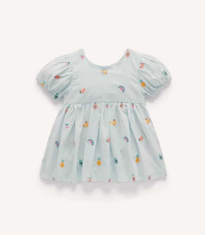 Fruity Embroidered Dress